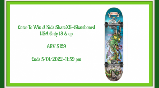 Kids SkateXS Skateboard Giveaway