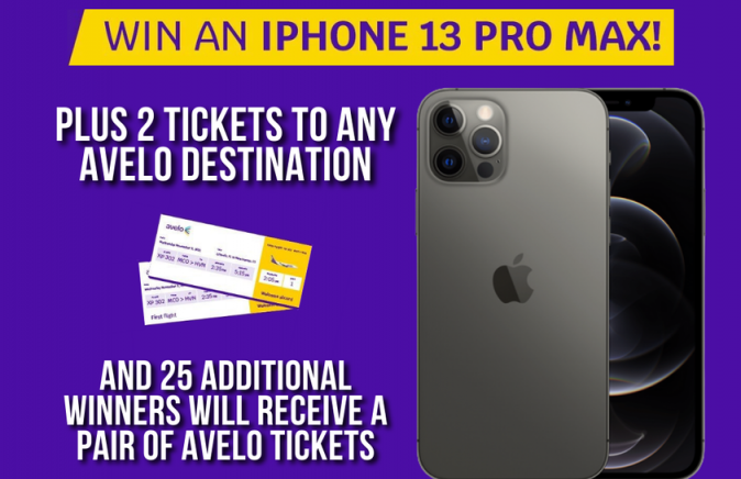 Win iPhone 13 Pro Max and 2 Airline Tickets Giveaway