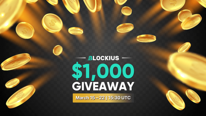 Blockius 1000 USDT Giveaway