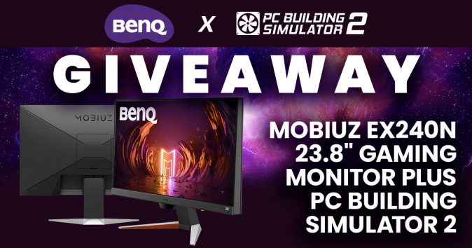 BenQ MOBIUZ EX240N + PC BUILDING SIMULATOR 2