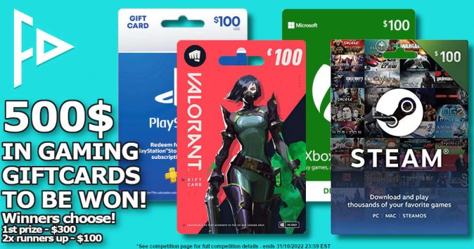 $500 in Eligible Gaming Giftcards Giveaway