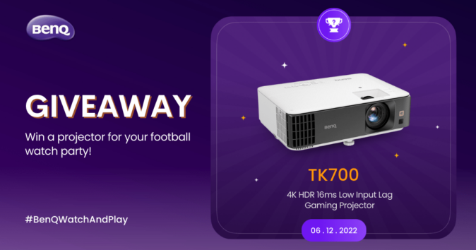 BenQ TK700 4K UHD Projector Giveaway