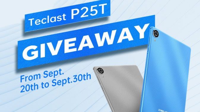Teclast P25T Android 12 Sky Blue Tablet Giveaway