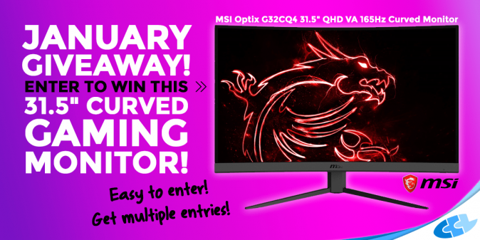 MSI Optix 31.5″ Curved Gaming Monitor Giveaway