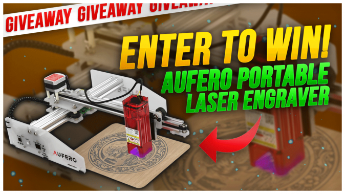 Aufero Portable Laser Engraver Giveaway