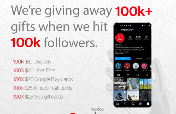 100k Celebration Gift Cards Giveaway