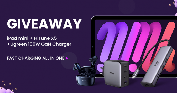 iPad mini and a 100W GaN Fast Charger Giveaway