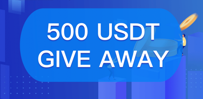 500 USDT social media Giveaway