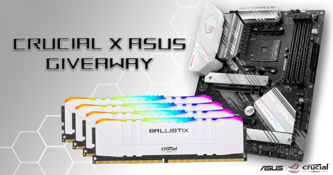 ROG Strix B550-A + White Ballistix Ram GIVEAWAY