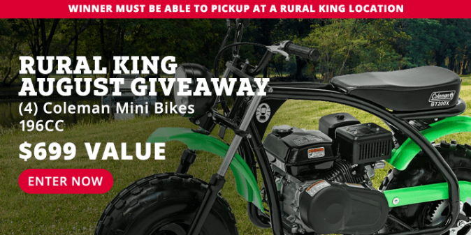 Coleman Black/Green Mini Bike Giveaway