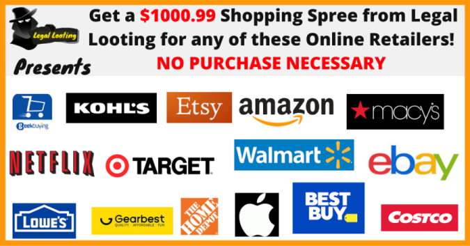$1000.99 Online Shopping Spree Giveaway