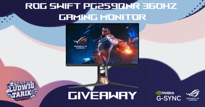 ROG SWIFT PG259QNR 360Hz Gaming Monitor Giveaway